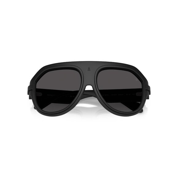 New MONCLER Fynder Black Aviator ME8012U 5006/87 Sunglasses Women - Picture 4 of 6